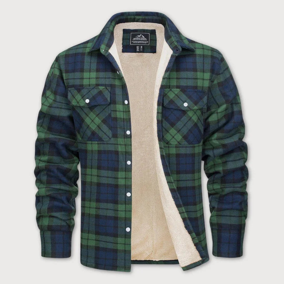 DANNY PLAID JACKET WITH CHEST POCKETS