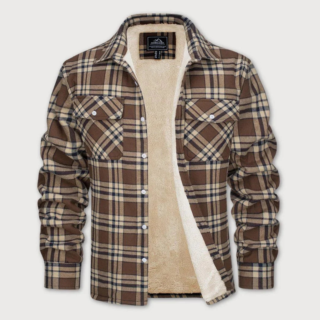 DANNY PLAID JACKET WITH CHEST POCKETS