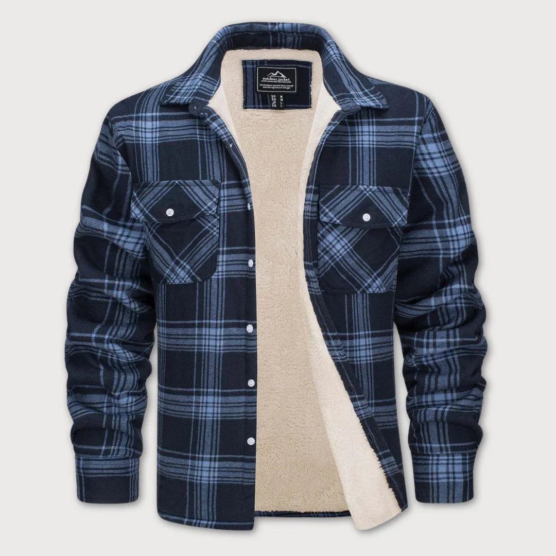 DANNY PLAID JACKET WITH CHEST POCKETS