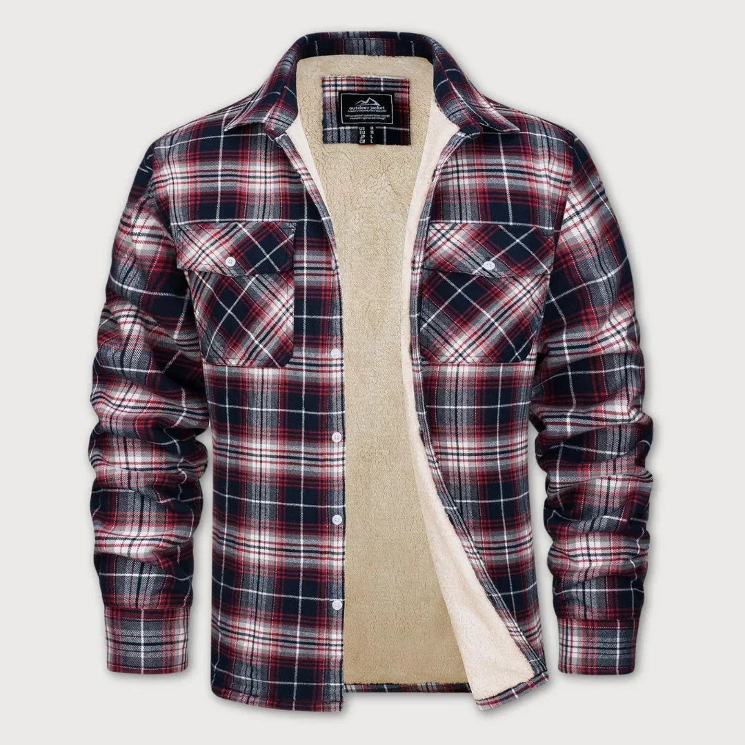 DANNY PLAID JACKET WITH CHEST POCKETS