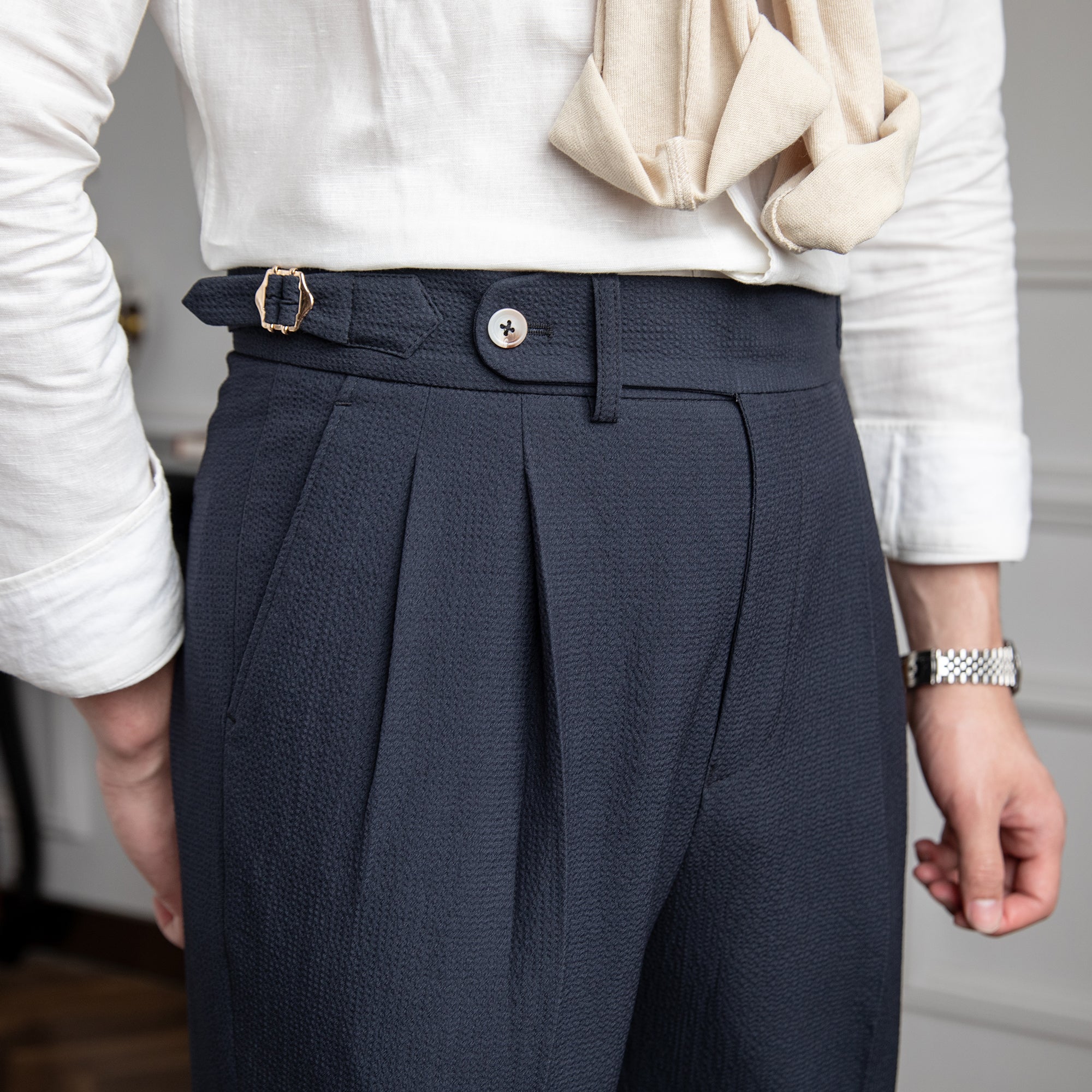 Dennis Men’s Pleated Dress Pants