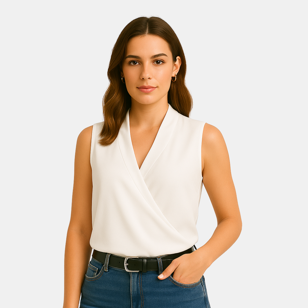 Eleanore Sleeveless Wrap Top