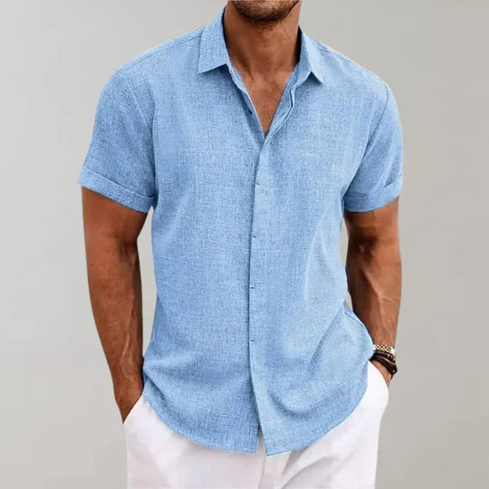 Elvis Men’s Shirt with Textured Weave
