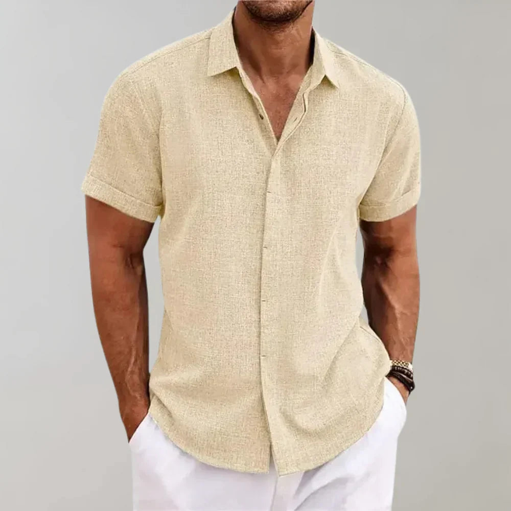 Elvis Men’s Shirt with Textured Weave