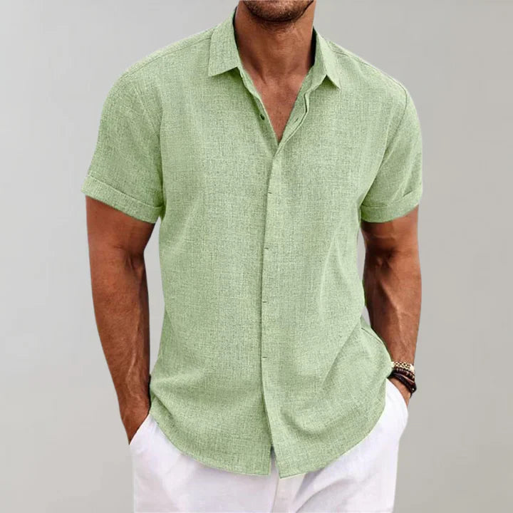 Elvis Men’s Shirt with Textured Weave