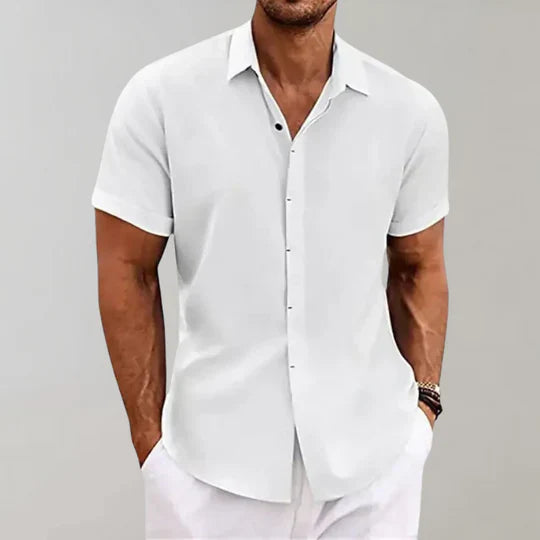 Elvis Men’s Shirt with Textured Weave