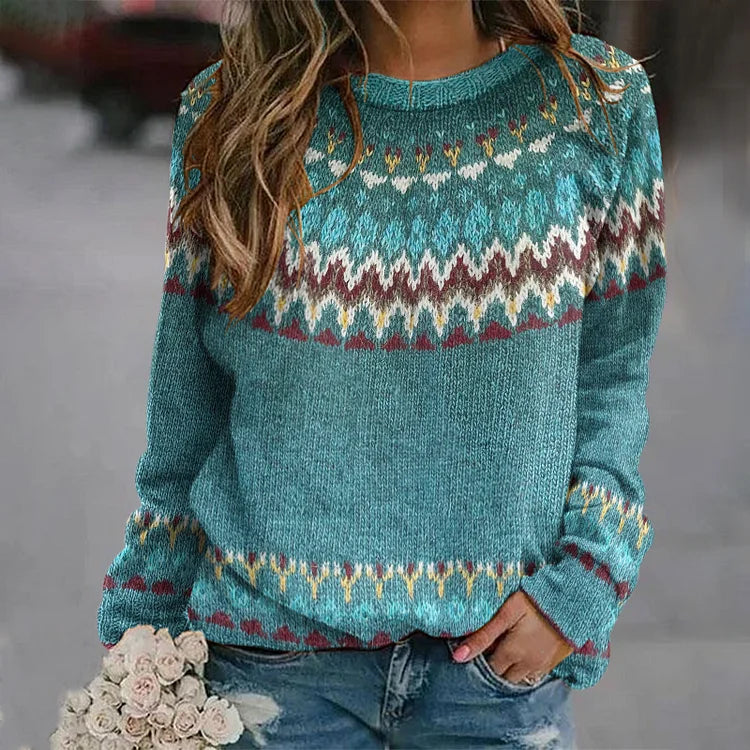 Estella Sweater with Scandinavian Pattern