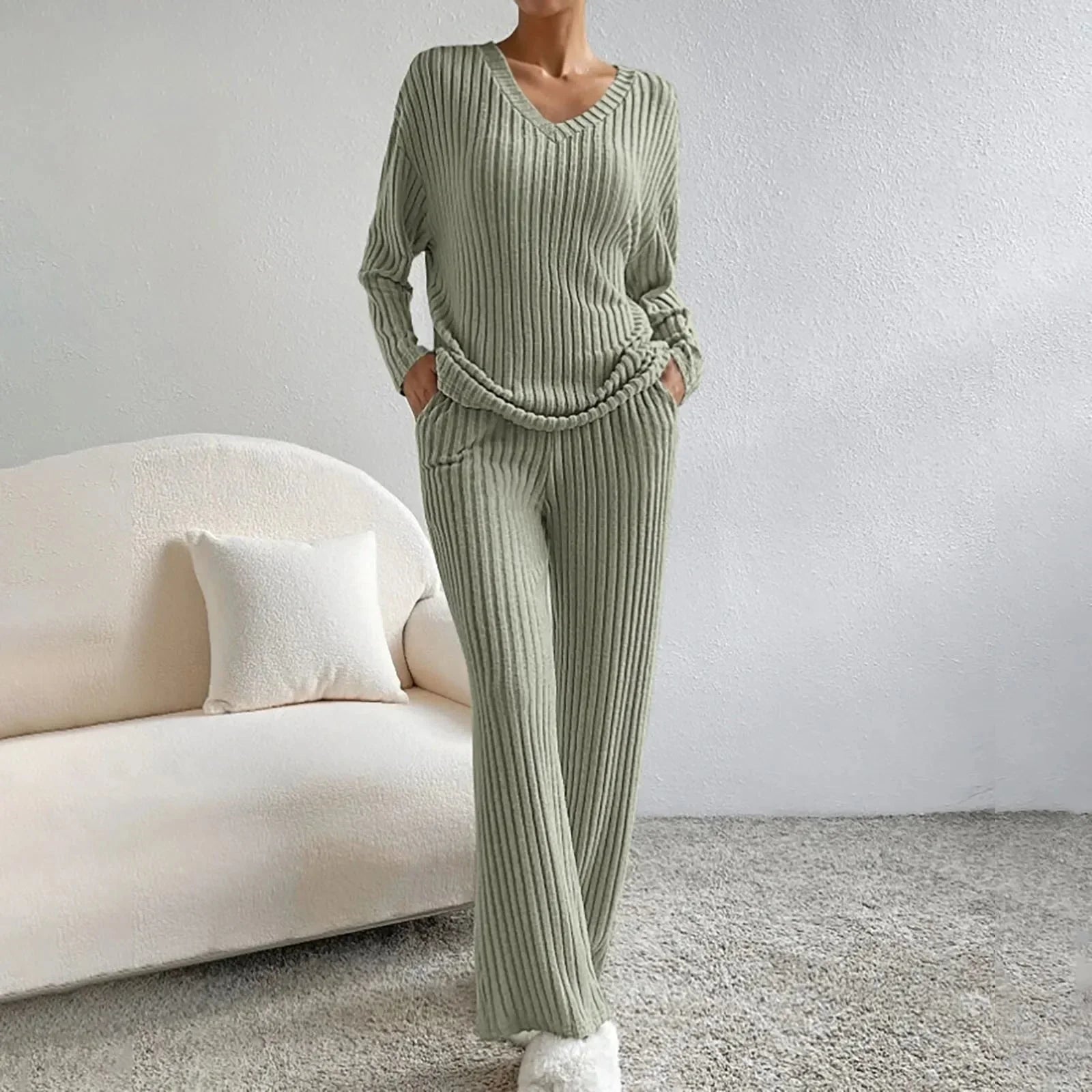 Evangeline Cozy Knit Lounge Set for Women