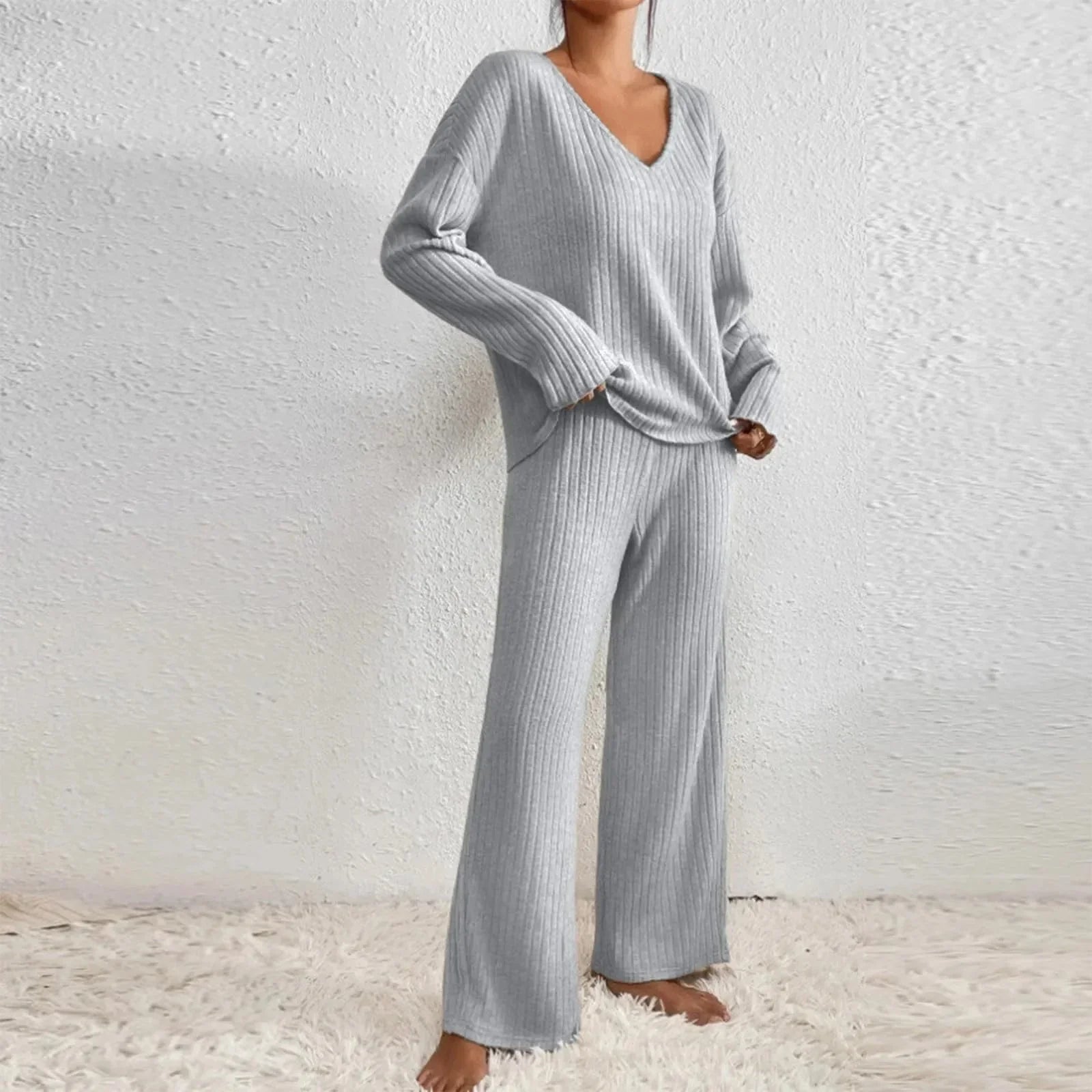 Evangeline Cozy Knit Lounge Set for Women