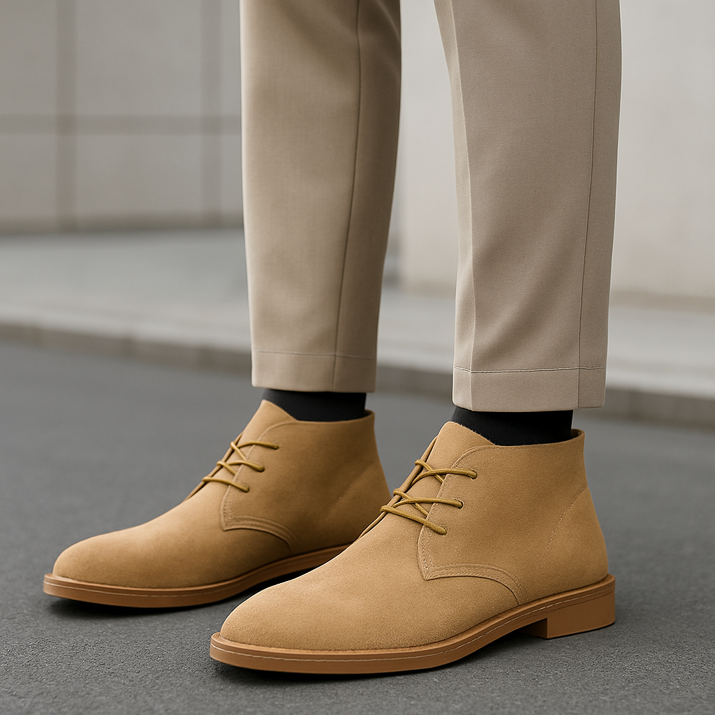 Floyd Suede Lace-Up Ankle Boots