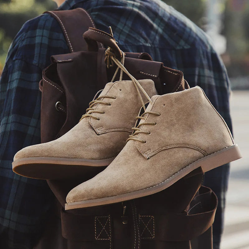 Floyd Suede Lace-Up Ankle Boots