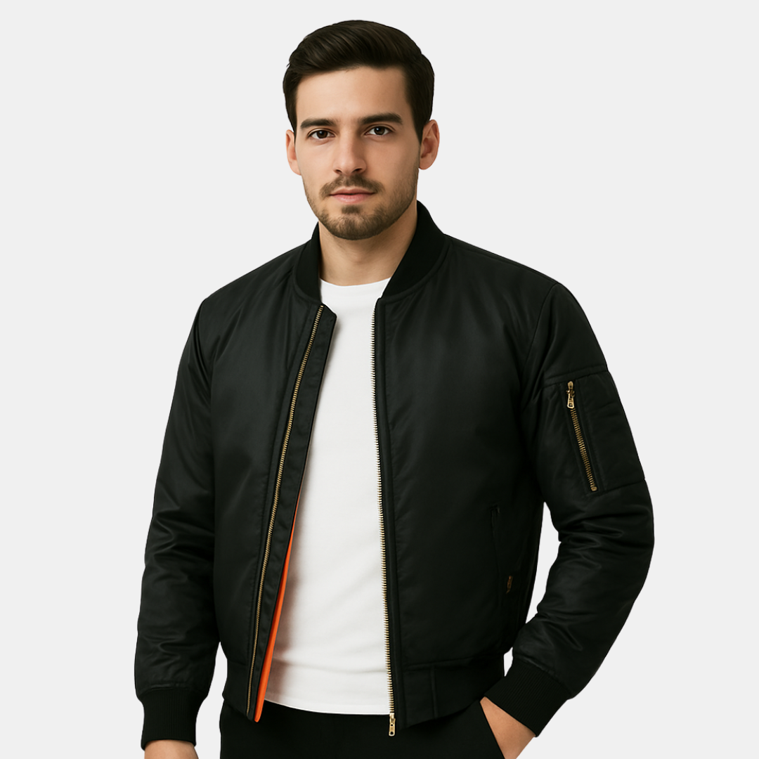 FLOYD BOMBER JACKET WITH ZIP CLOSURE
