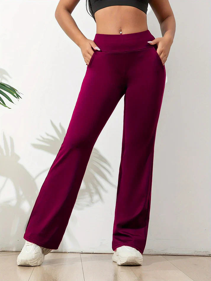 Francine High-Waisted Flared Pants