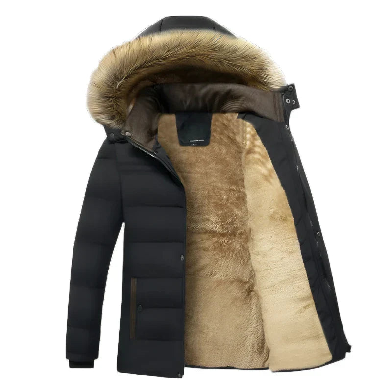 Paul Stylish men's coat with fur lining