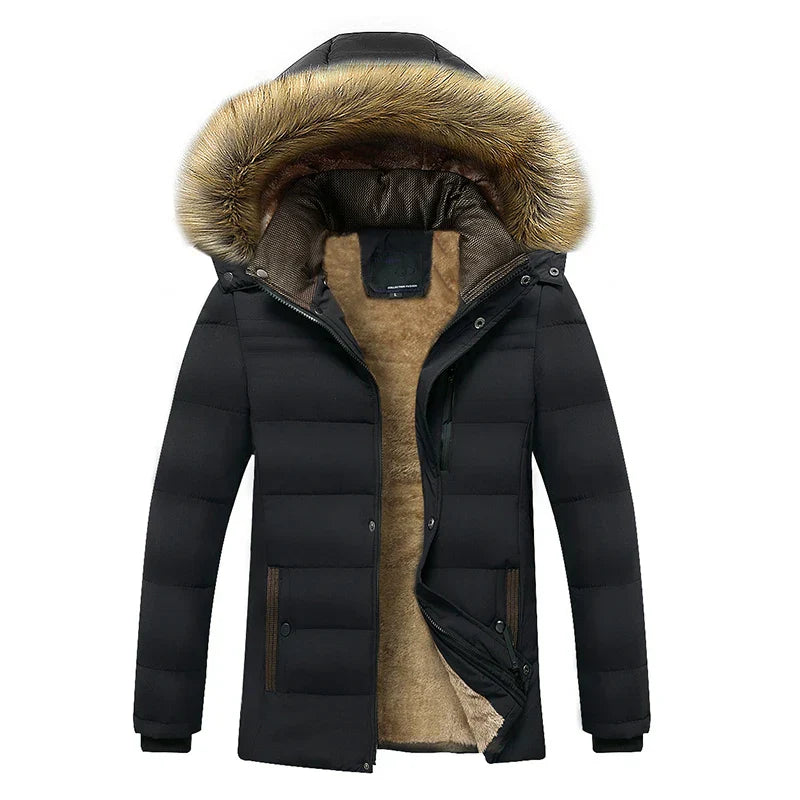 Paul Stylish men's coat with fur lining