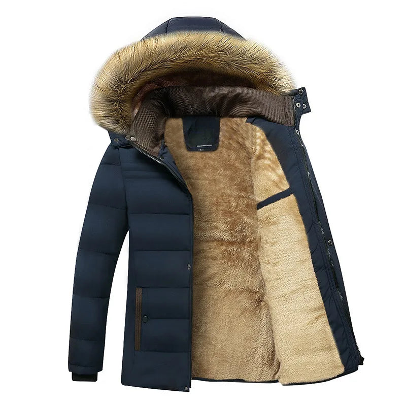 Paul Stylish men's coat with fur lining