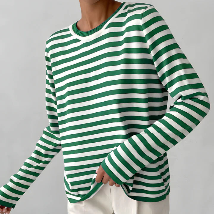 Holly Striped Long-Sleeve Women’s Top