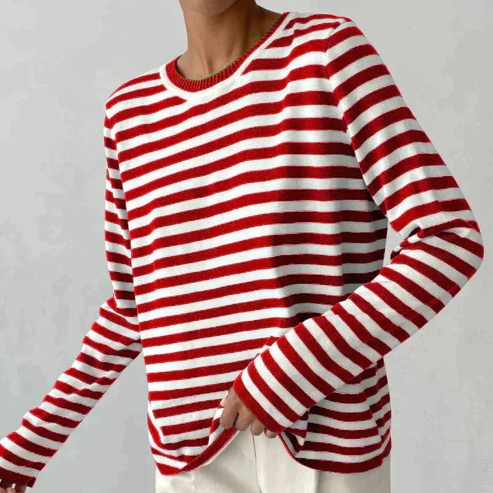 Holly Striped Long-Sleeve Women’s Top