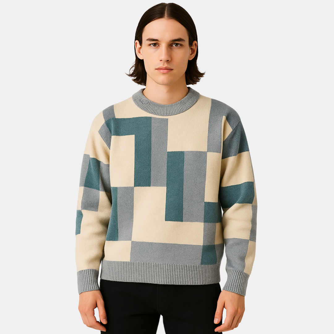 Jamie Men Sweater met Grafisch Patroon