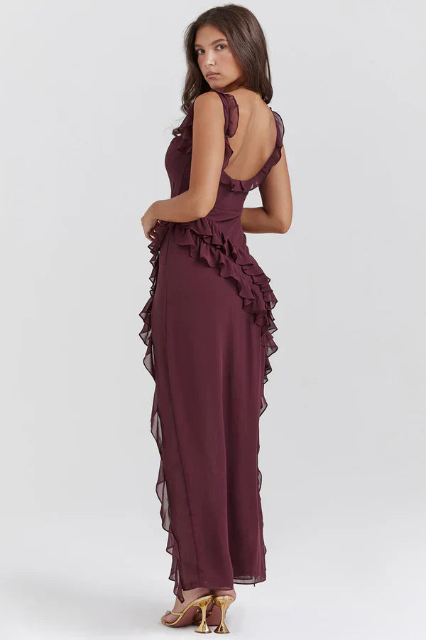 Jaylinn Ruffled Maxi Summer Dress for Women