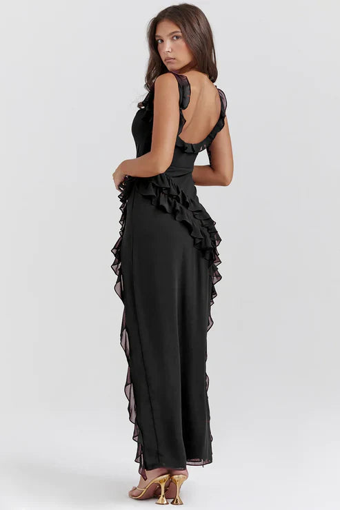Jaylinn Ruffled Maxi Summer Dress for Women