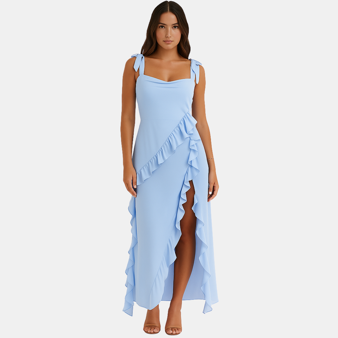 Jaylinn Ruffled Maxi Summer Dress for Women
