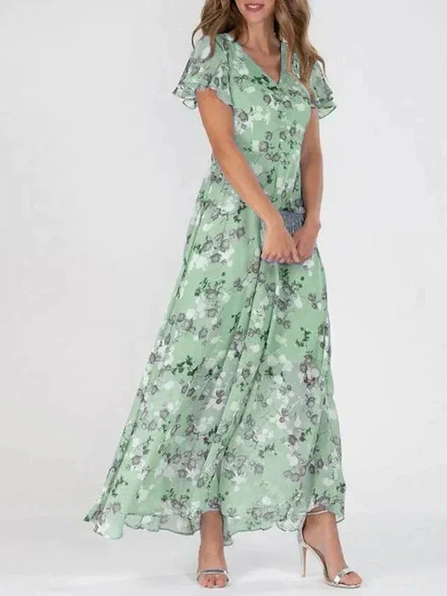 Jazmin Floral Elegance Maxi Dress