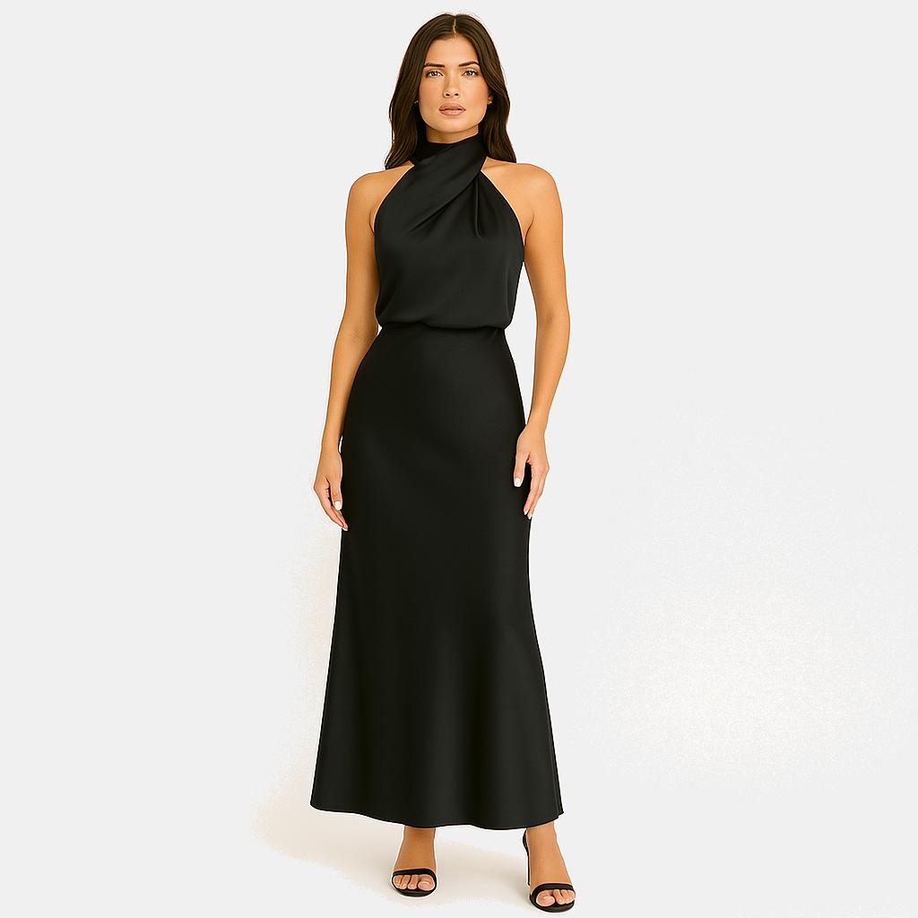 Jessy Elegant Halter Maxi Dress for Women