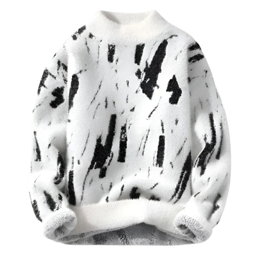 Jimmy Men’s Sweater with Abstract Print