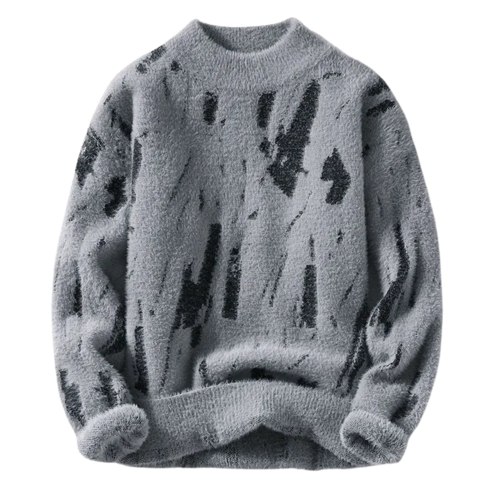 Jimmy Men’s Sweater with Abstract Print