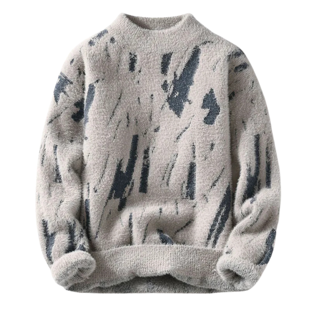 Jimmy Men’s Sweater with Abstract Print