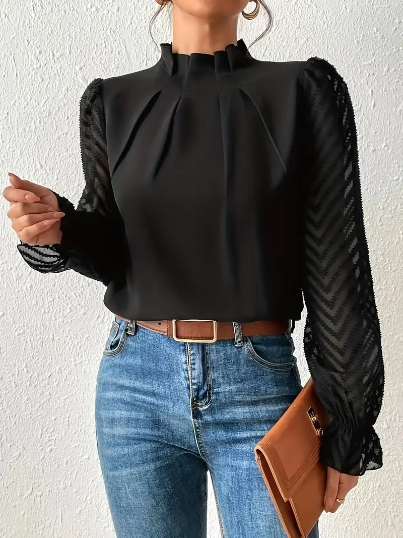 Jolene Women’s High-Neck Blouse