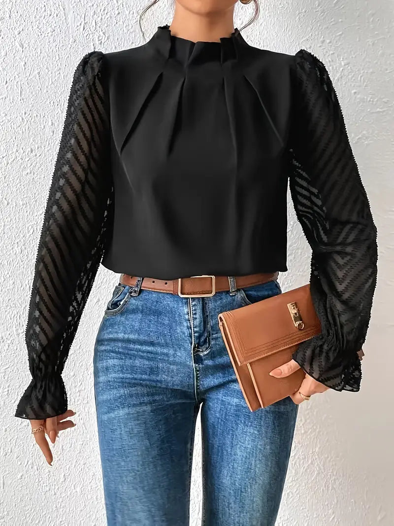 Jolene Women’s High-Neck Blouse