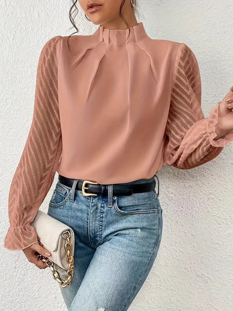 Jolene Women’s High-Neck Blouse