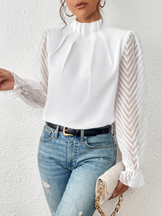 Jolene Women’s High-Neck Blouse