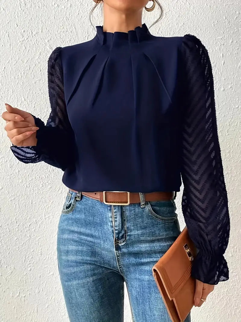Jolene Women’s High-Neck Blouse