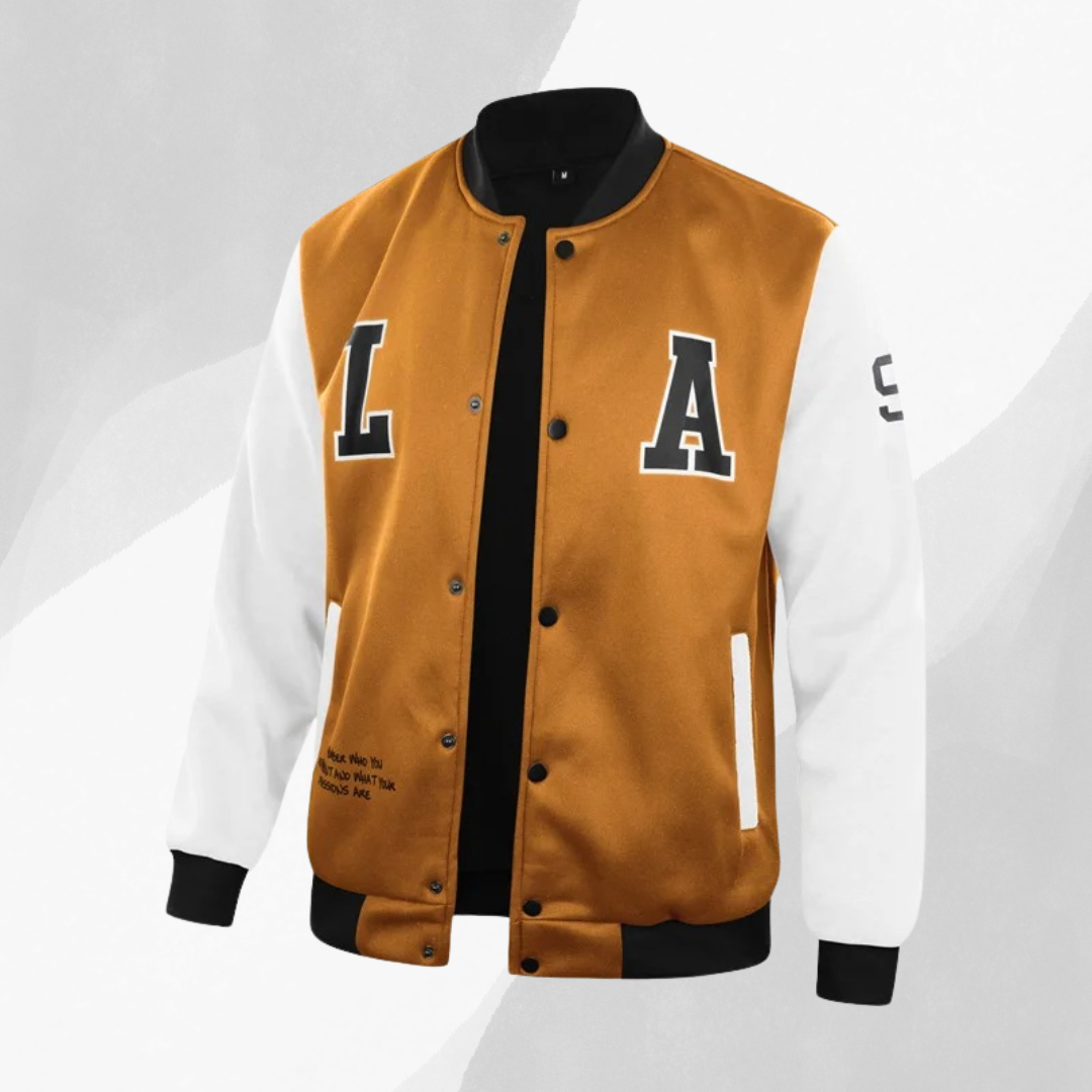 JORDAN VARSITY JACKET WITH SPORTY DETAILS