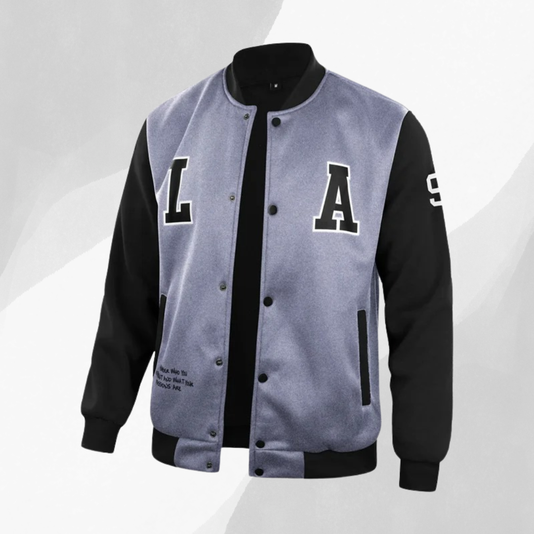 JORDAN VARSITY JACKET WITH SPORTY DETAILS