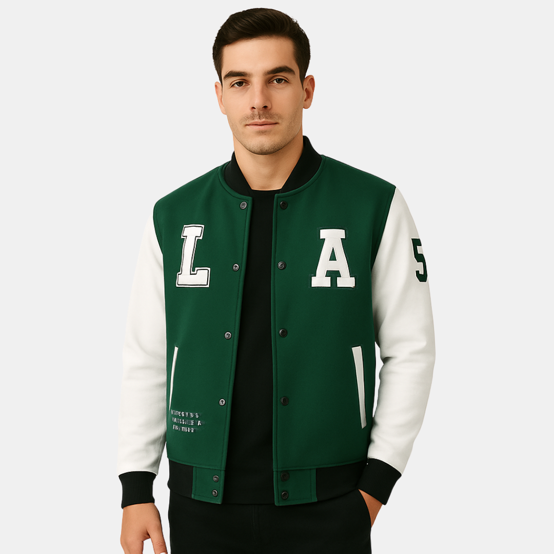 JORDAN VARSITY JACKET WITH SPORTY DETAILS