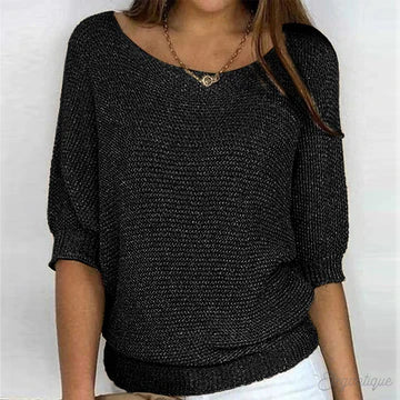 Leanne Knit Top with Half Sleeves