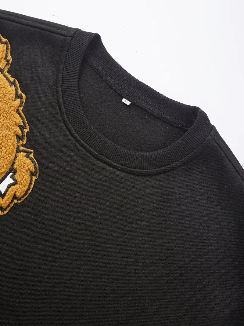 Leno Men's Sweater with Teddy Bear Design