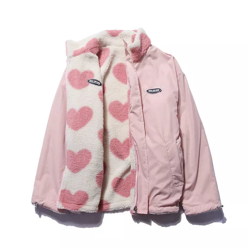 LIEKE REVERSIBLE JACKET WITH FLEECE INTERIOR
