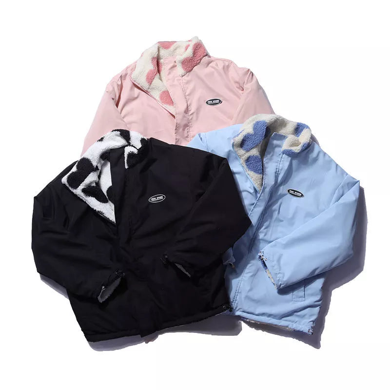 LIEKE REVERSIBLE JACKET WITH FLEECE INTERIOR