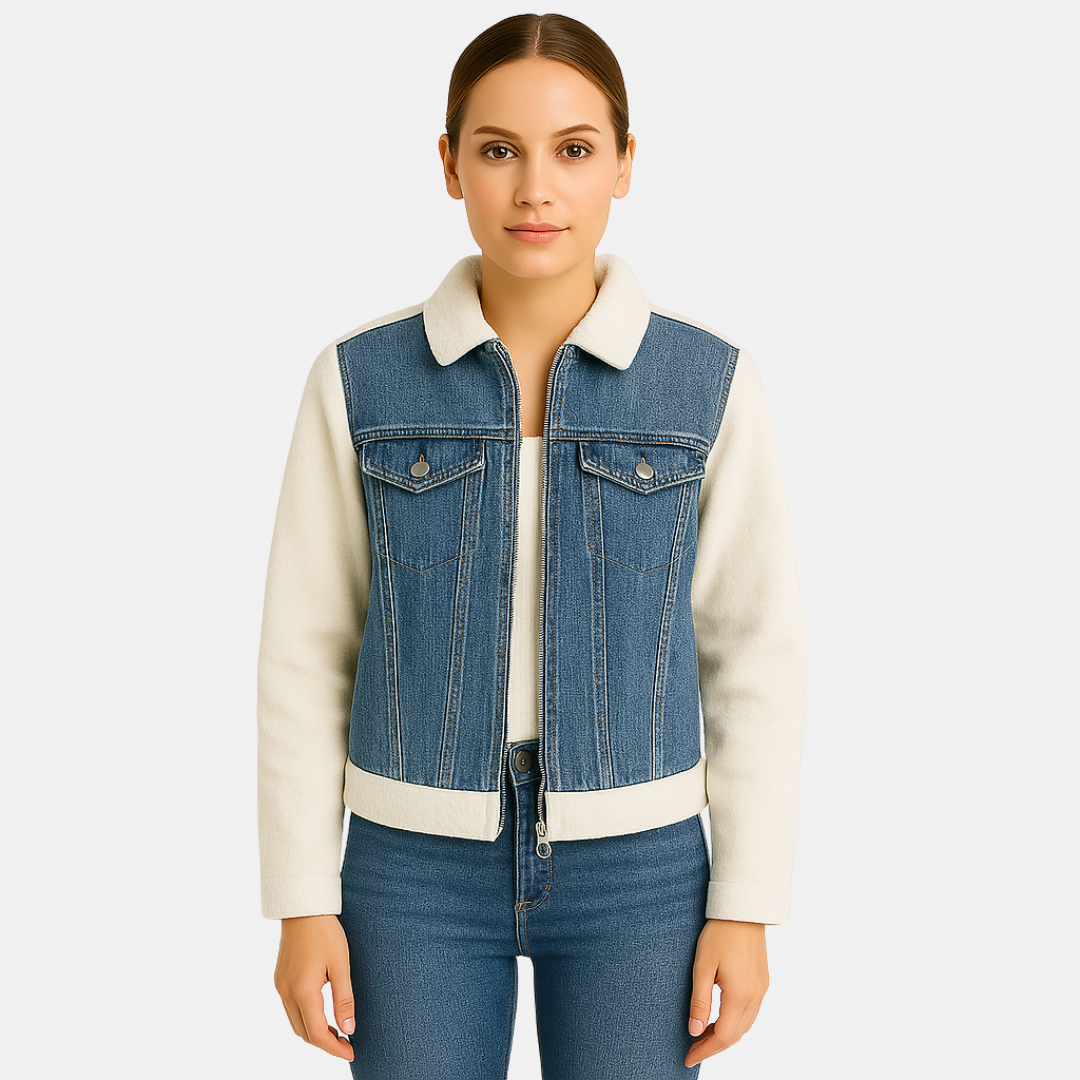 LINDE DENIM JACKET WITH SOFT SLEEVES