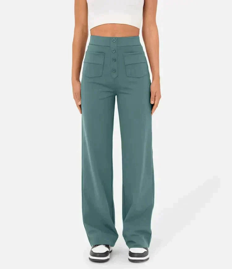 Lisa High-Waisted Wide Leg Trousers