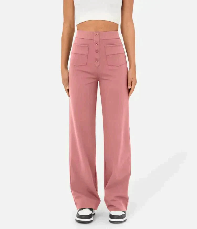 Lisa High-Waisted Wide Leg Trousers