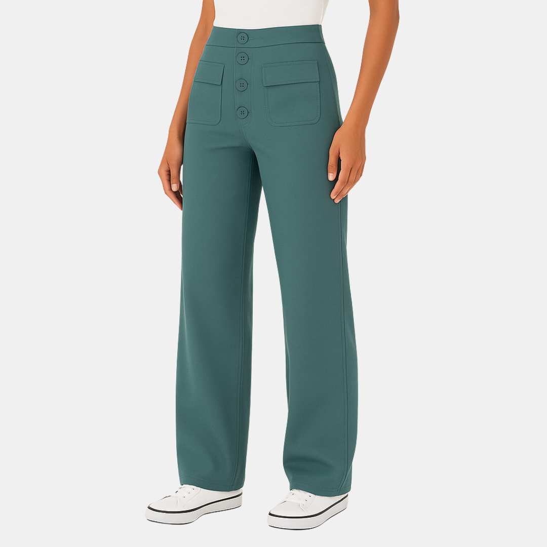Lisa High-Waisted Wide Leg Trousers