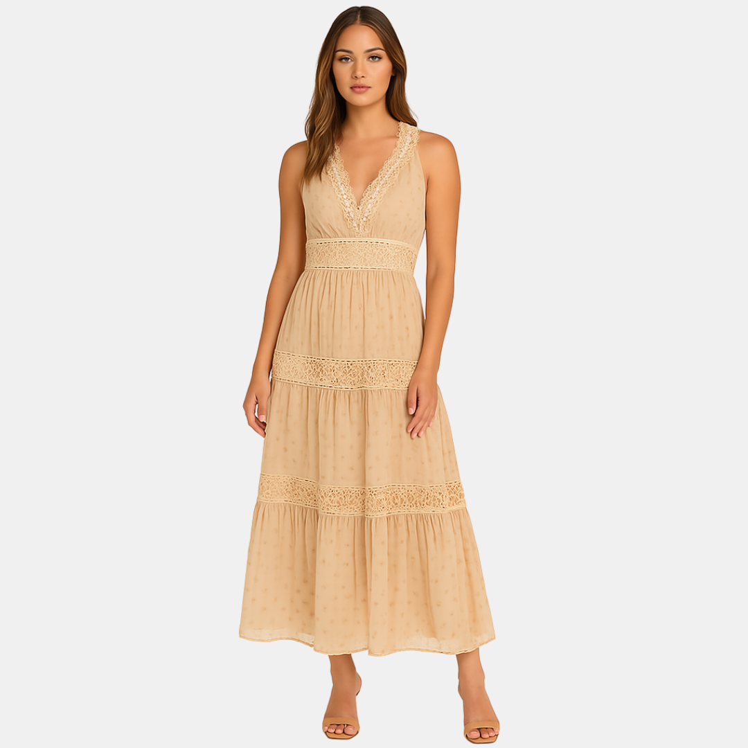 Marly Lace Detail Maxi Dress