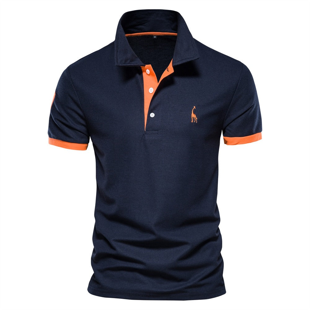 Mats Contrast-Trim Polo Shirt for Men