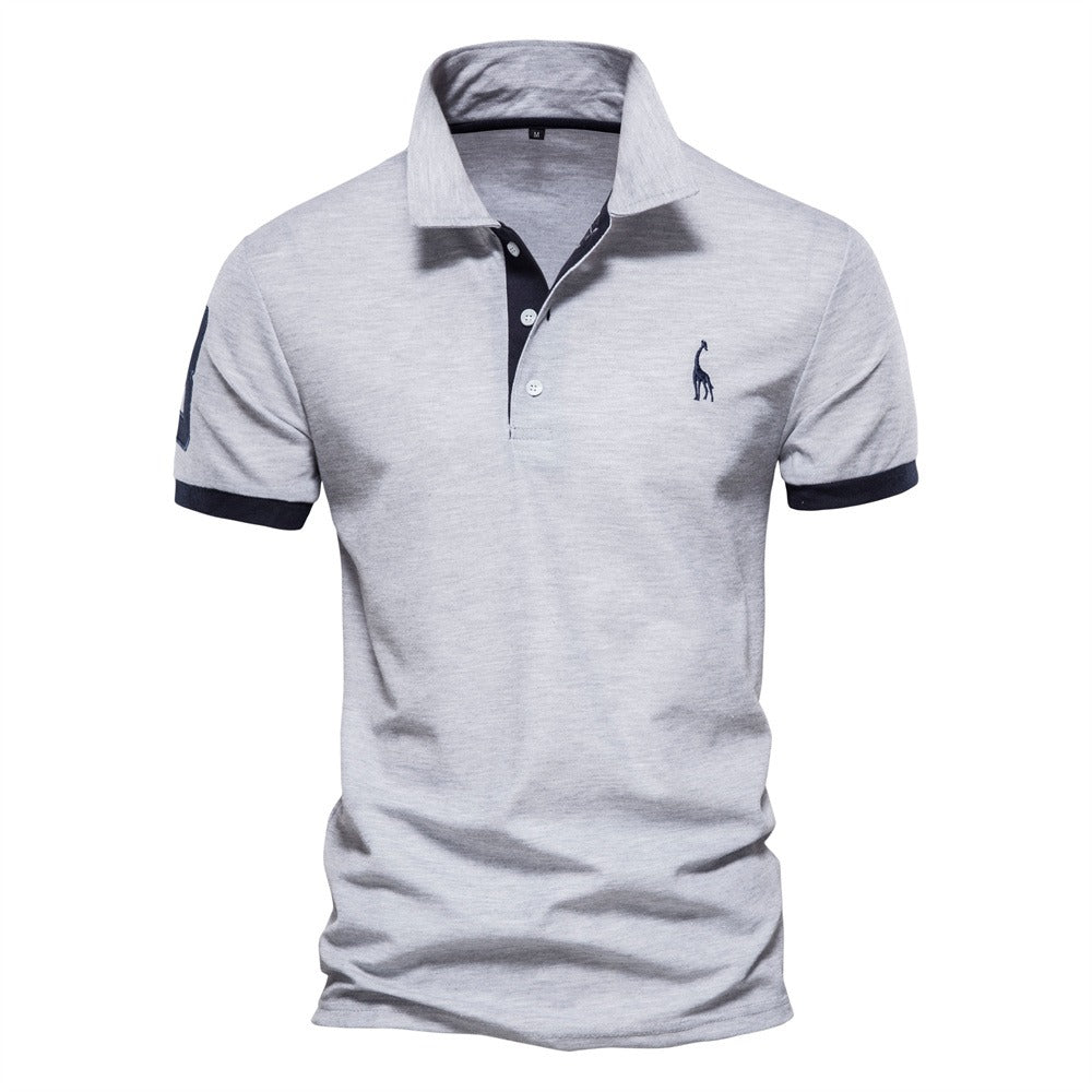 Mats Contrast-Trim Polo Shirt for Men